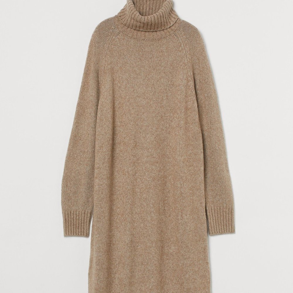H&M knitted polo-neck dress
